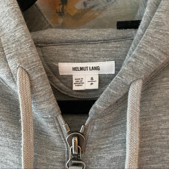 Helmut Lang Grey Zip-Up Hoody - Picture 5 of 12